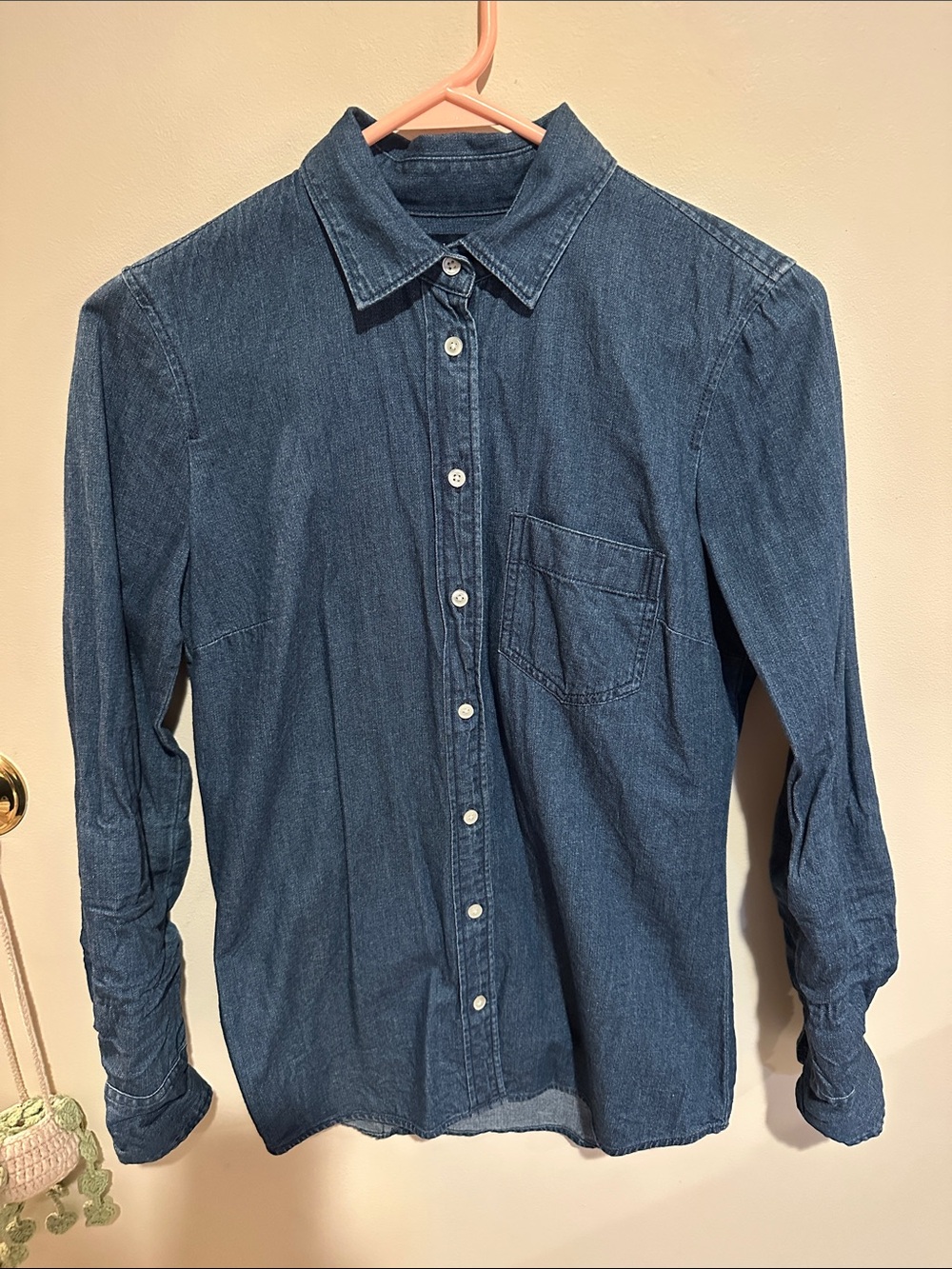 J.Crew Denim Button Down Shirt Size XXS